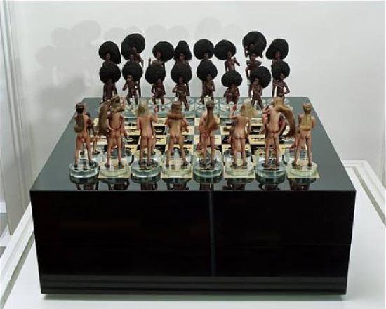 chess set white black