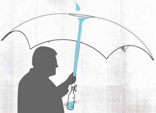 Filterbrella concept umbrella