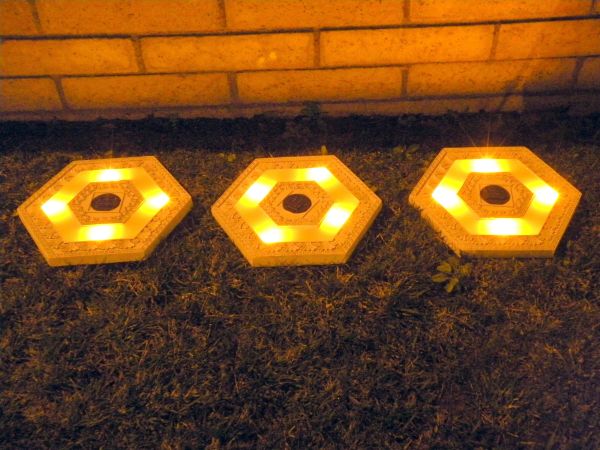 Garden Landscape Solar Lighted Stepping Stones