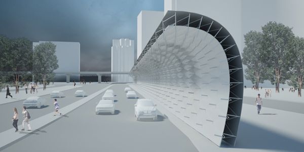 highway noise barrier 1