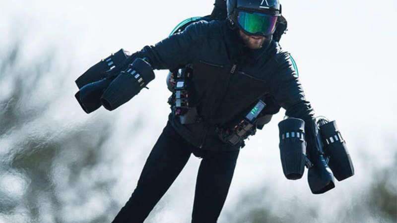 Richard Browning’s fuel propelled flying suit