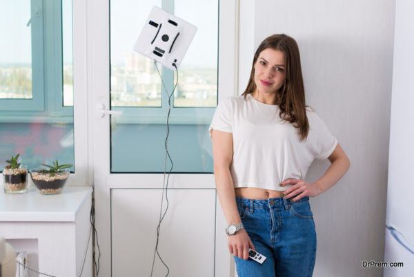 Robotic window cleaner