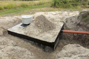 Set up septic system