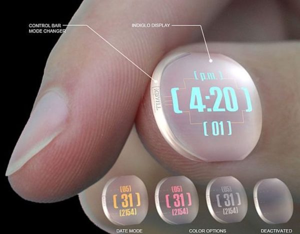 Timex TX54 disposable nail watch design concept