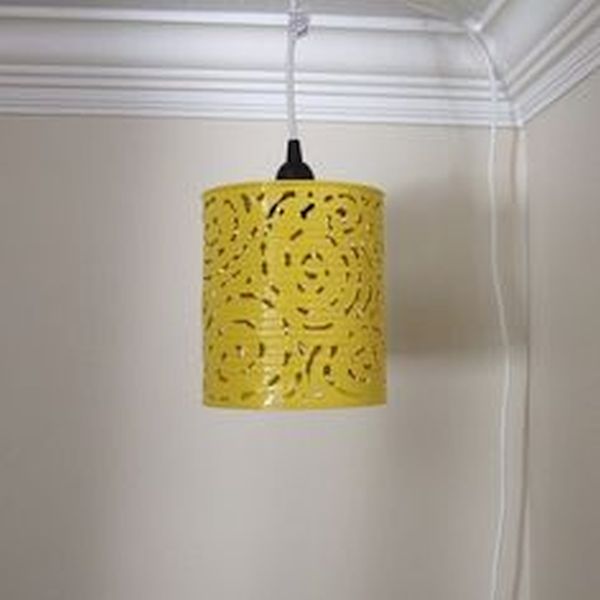 Tin can pendant lamps